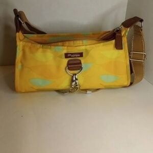 Po Campo Yellow and Tan Shoulder Bag